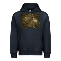 Navy green hunter camouflage pattern brushstroke Urban Hoodie - Jasminsmagicworld