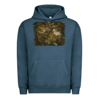 Pigment Midnight Navy green hunter camouflage pattern brushstroke Urban Hoodie - Jasminsmagicworld