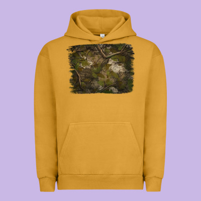 Green Hunter Camouflage Pattern Brushstroke Urban Hoodie Designed By Jasminsmagicworld
