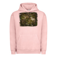 Pigment Salmon green hunter camouflage pattern brushstroke Urban Hoodie - Jasminsmagicworld