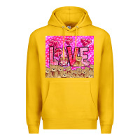 Lemon love gnome with bear Premium Hoodie - NancyCooperArtShop