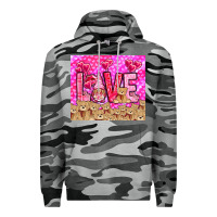 Slate Camo love gnome with bear Premium Hoodie - NancyCooperArtShop