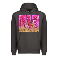 Smoke love gnome with bear Premium Hoodie - NancyCooperArtShop
