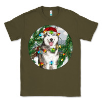 Army Green husky and farm ornament Classic Tee - RanaPortraitStore