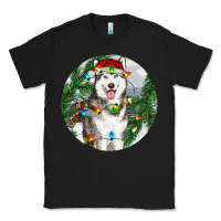 Black husky and farm ornament Classic Tee - RanaPortraitStore