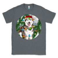 Charcoal Heather husky and farm ornament Classic Tee - RanaPortraitStore