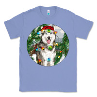 Colony Blue husky and farm ornament Classic Tee - RanaPortraitStore
