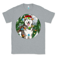 Heather Grey husky and farm ornament Classic Tee - RanaPortraitStore