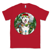 Red husky and farm ornament Classic Tee - RanaPortraitStore
