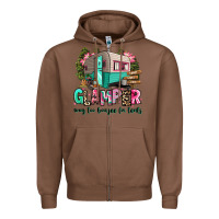 Chestnut glamper way too boujee for tents 2 Zipper Hoodie - RanaPortraitStore