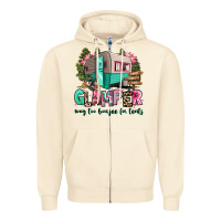 Sandshell glamper way too boujee for tents 2 Zipper Hoodie - RanaPortraitStore