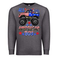 Charcoal Heather all american boy Premium Sweatshirt - HRA Design Shop