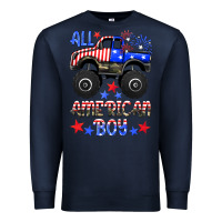 Navy all american boy Premium Sweatshirt - HRA Design Shop