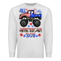Oatmeal Heather all american boy Premium Sweatshirt - HRA Design Shop