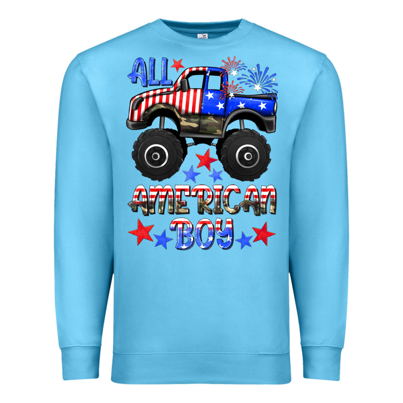 All American Boy Premium Sweatshirt by HRA Design Shop | Teevron