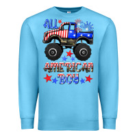 Ocean Blue all american boy Premium Sweatshirt - HRA Design Shop