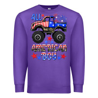 Purple all american boy Premium Sweatshirt - HRA Design Shop