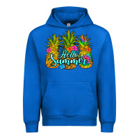 Cobalt hello summer pineapple Urban Hoodie - Jasminsmagicworld