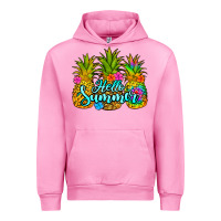 Fuchsia Pink hello summer pineapple Urban Hoodie - Jasminsmagicworld