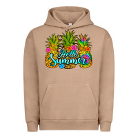 Pigment Burro hello summer pineapple Urban Hoodie - Jasminsmagicworld
