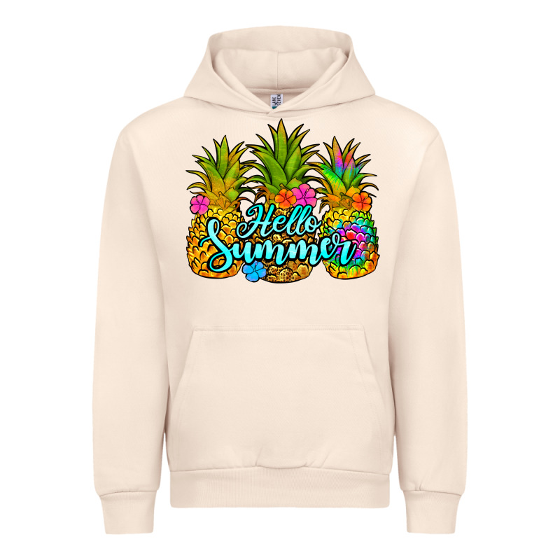Hello Summer Pineapple Urban Hoodie by Jasminsmagicworld | Teevron