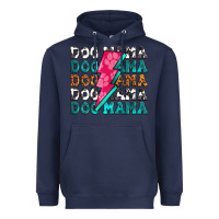 Navy dog mama Heavyweight Hoodie - Zillion Design Studio