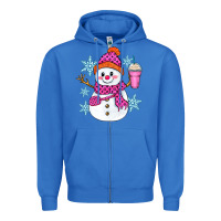 True Royal bougie snowman Zipper Hoodie - Zillion Design Studio