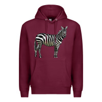 Burgundy zebra Premium Hoodie - LillyAllenDesigns