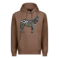 Chestnut zebra Premium Hoodie - LillyAllenDesigns