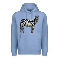 Colony Blue zebra Premium Hoodie - LillyAllenDesigns