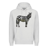 Dove Grey zebra Premium Hoodie - LillyAllenDesigns