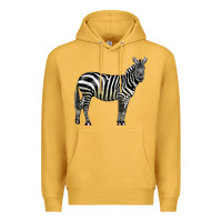 Mustard zebra Premium Hoodie - LillyAllenDesigns