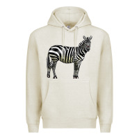Oatmeal Heather zebra Premium Hoodie - LillyAllenDesigns