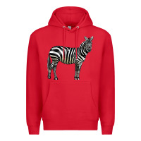 Red zebra Premium Hoodie - LillyAllenDesigns