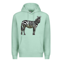 Seafoam zebra Premium Hoodie - LillyAllenDesigns