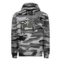 Slate Camo zebra Premium Hoodie - LillyAllenDesigns