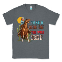 Charcoal Heather take a ride on the wild side with rodeo Classic Tee - texasbilliewilder