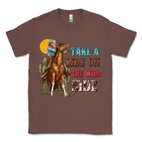 Chestnut take a ride on the wild side with rodeo Classic Tee - texasbilliewilder