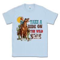 Dusty Blue take a ride on the wild side with rodeo Classic Tee - texasbilliewilder