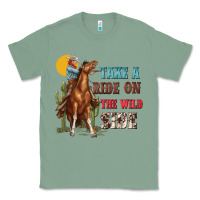 Sage take a ride on the wild side with rodeo Classic Tee - texasbilliewilder