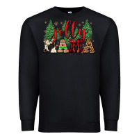 Black jolly mama Premium Sweatshirt - FaDigitalArtStudio