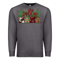 Charcoal Heather jolly mama Premium Sweatshirt - FaDigitalArtStudio