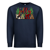 Navy jolly mama Premium Sweatshirt - FaDigitalArtStudio