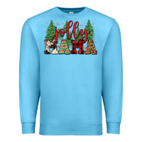 Ocean Blue jolly mama Premium Sweatshirt - FaDigitalArtStudio