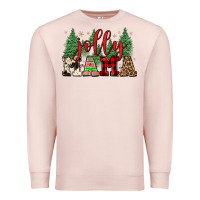 Pale Pink jolly mama Premium Sweatshirt - FaDigitalArtStudio
