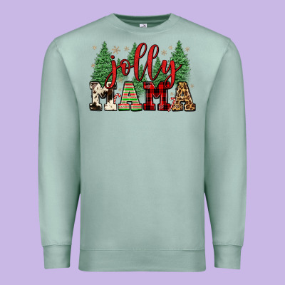Jolly Mama Premium Sweatshirt Designed By Fadigitalartstudio