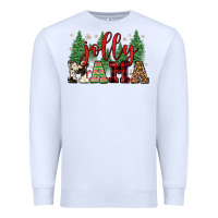 White jolly mama Premium Sweatshirt - FaDigitalArtStudio