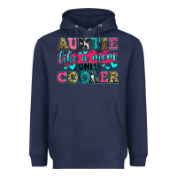 Navy auntie like a mom only cooler Heavyweight Hoodie - Zillion Design Studio