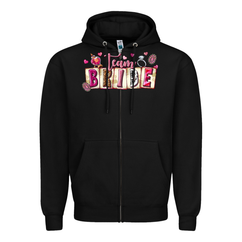 Team Bride Zipper Hoodie by texasbilliewilder | Teevron