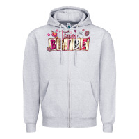 Heather Grey team bride Zipper Hoodie - texasbilliewilder
